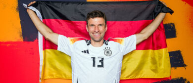homas Mueller of Germany poses for a portrait during the Germany Portrait session ahead of the UEFA EURO 2024 Germany on June 10, 2024 in Herzogenaurach, Germany.