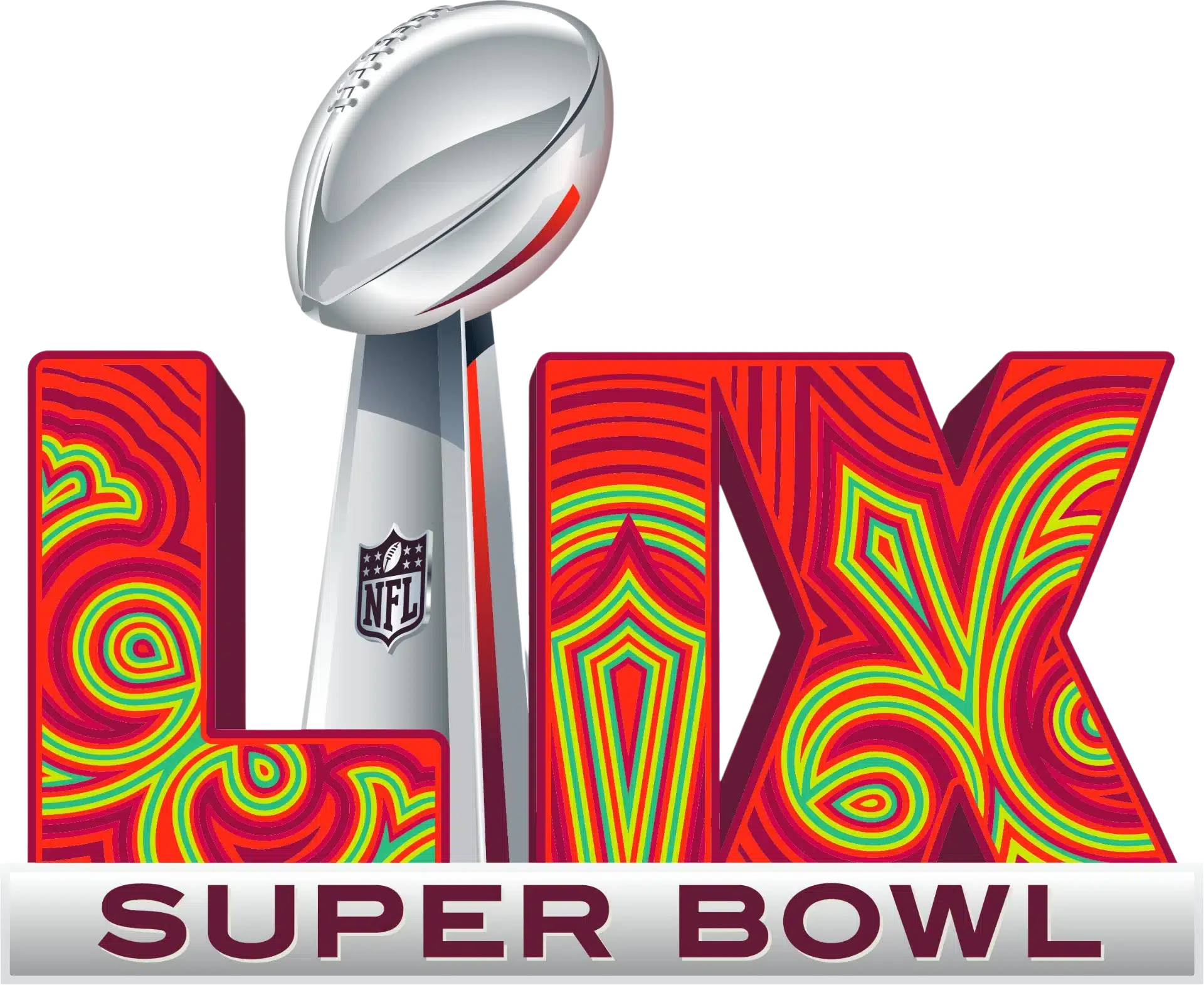 The official logo for the 59th NFL Super Bowl in New Orleans. Get in on all super bowl betting opportunities below.