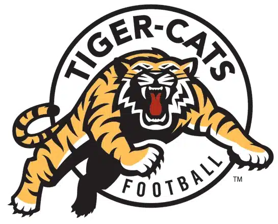 The official CFL logo for the Hamilton Tiger-Cats