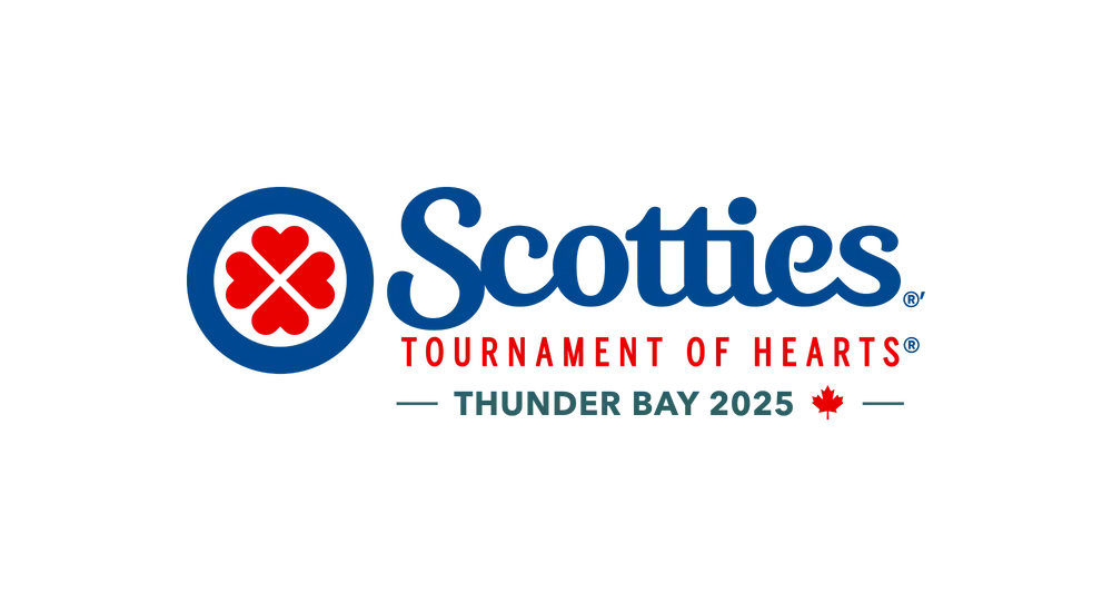 The official logo for 2025 Scotties Tournament of Hearts in Thunder Bay, Ontario