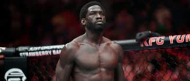 Jared Cannonier looks out over the crowd before the start of his middleweight main bout against Nassourdine Imavov at the UFC Fight Night mixed martial arts event Saturday, June 8, 2024, in Louisville, Ky.